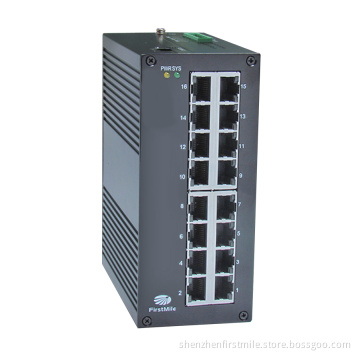 10/100m 16 Ports Managed Layer 2+ Industrial Ethernet Switch